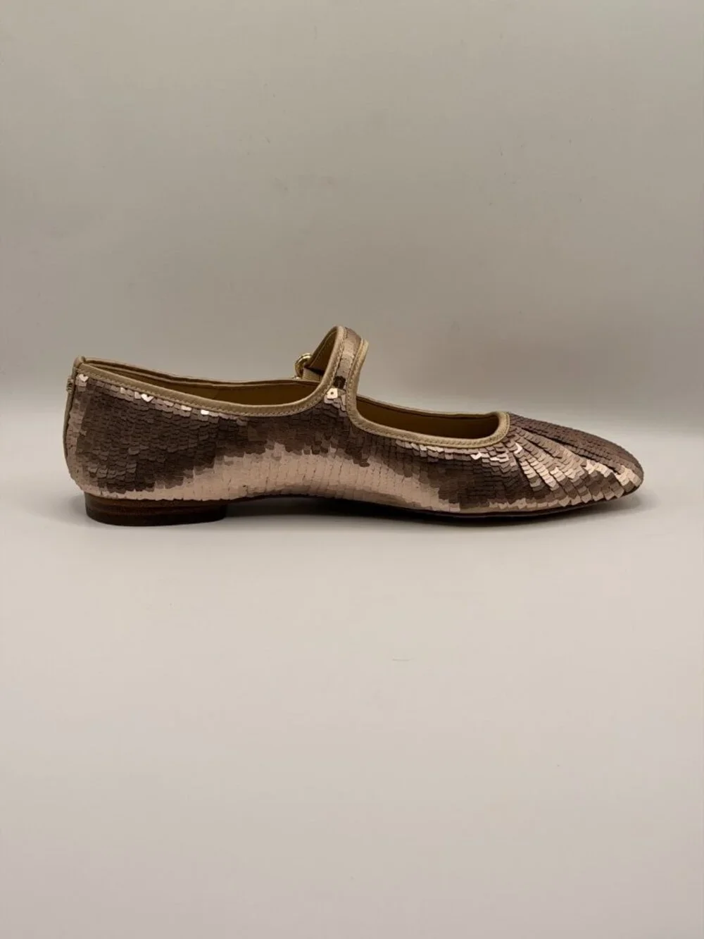 Sam Edelman  Womens Molten Gold Mary Jane Ballet Flat Sz 10